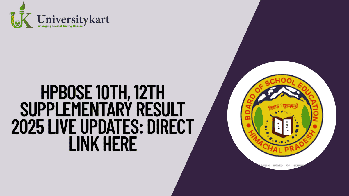 HPBOSE 10th, 12th Supplementary Result 2025