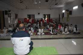 Yoga Class at MR Government Sanskrit College, Vizianagaram in Vizianagaram	