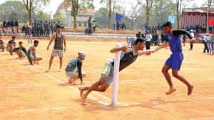 Sports at SK Veerasalingam Theistic College, Rajamahendravaram in East Godavari	
