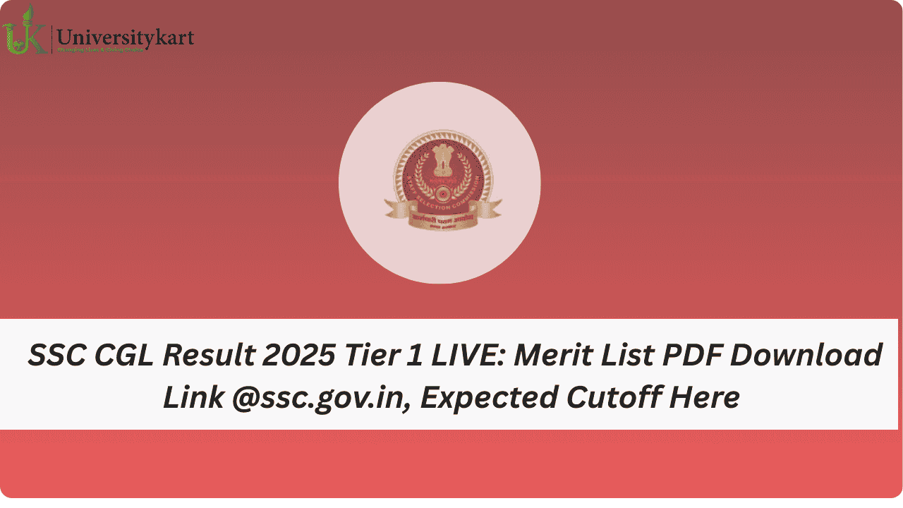 SSC CGL Result 2025 Tier 1 LIVE