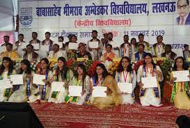 Certificate Distribution Photo Babasaheb Bhimrao Ambedkar University in Lucknow