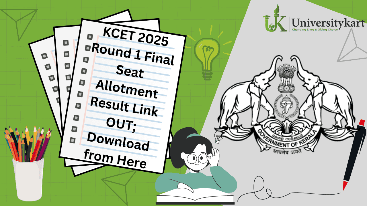 KCET 2025 Round 1 Final Seat Allotment Result Link OUT