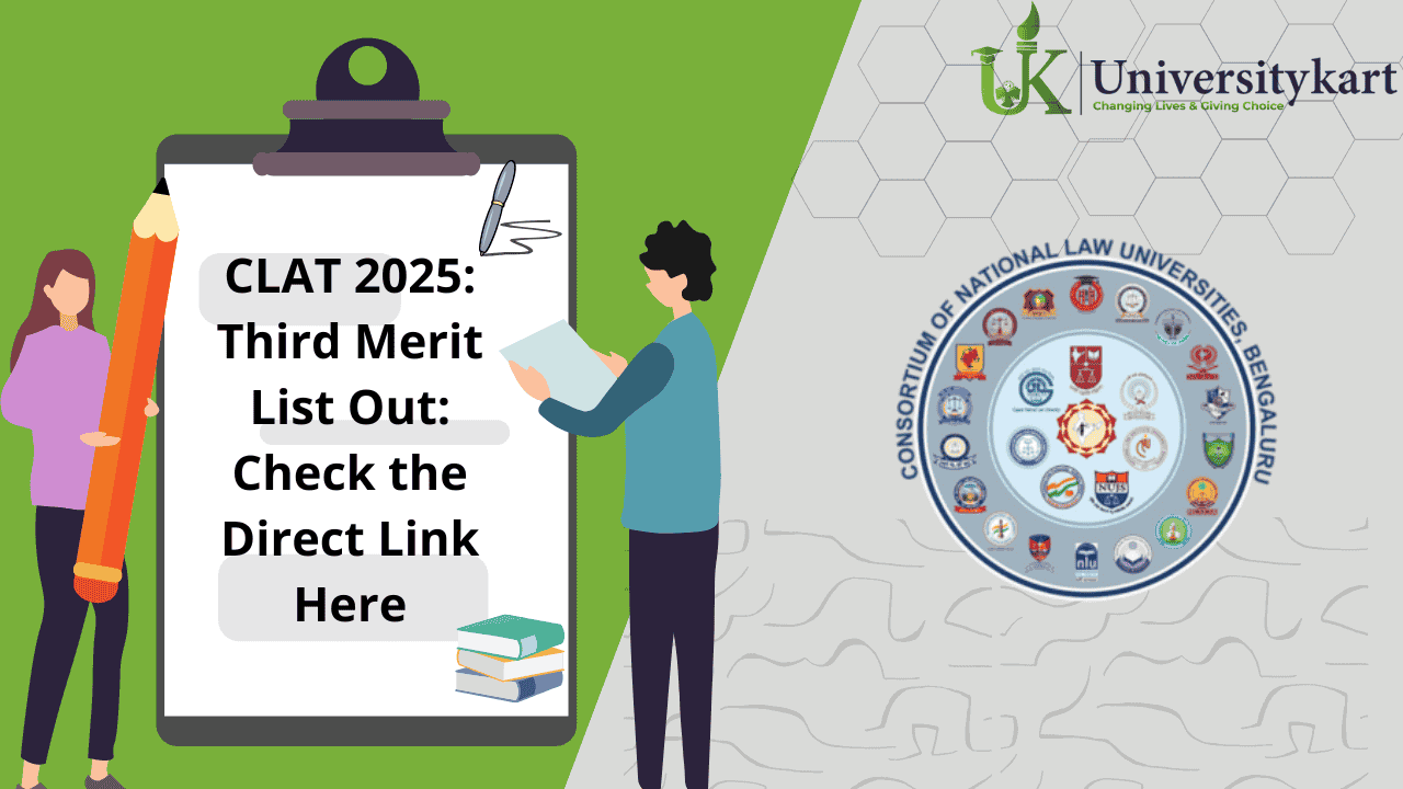 CLAT 2025 Third Merit List Out