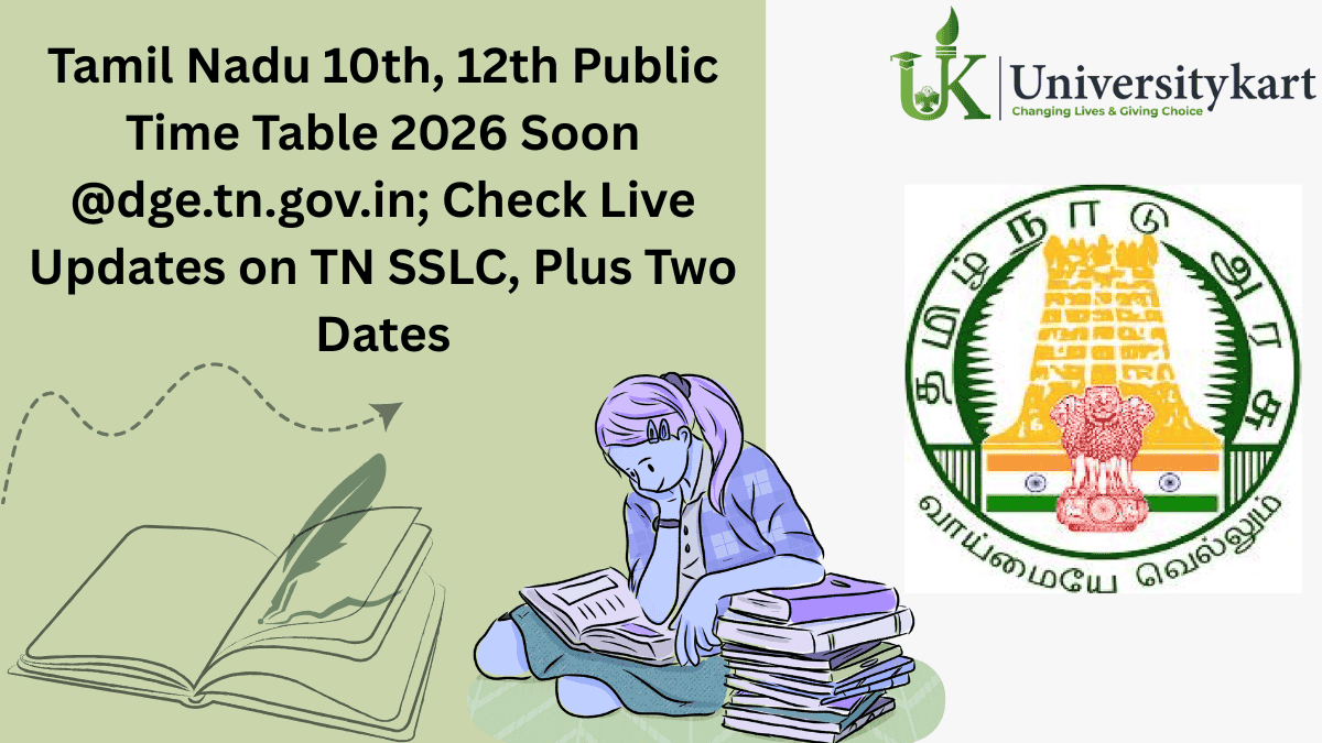 Tamil Nadu 10th, 12th Public Exam Time Table