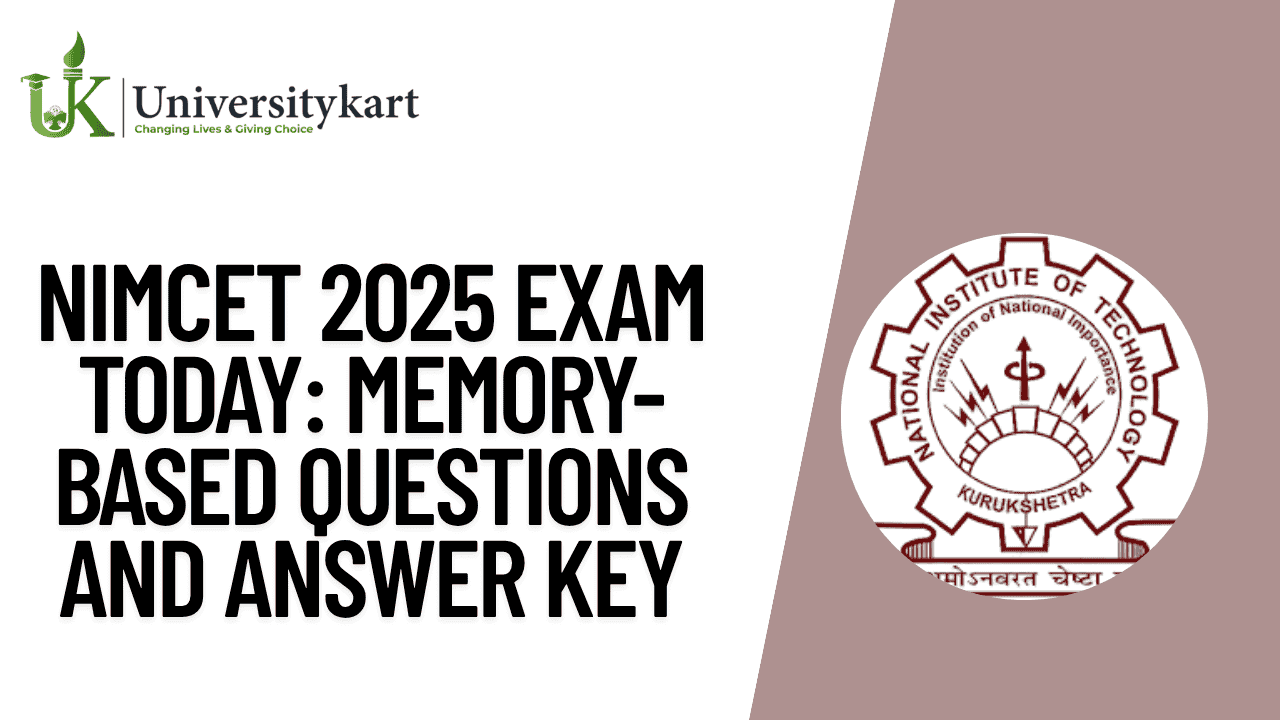 NIMCET 2025 Exam Today