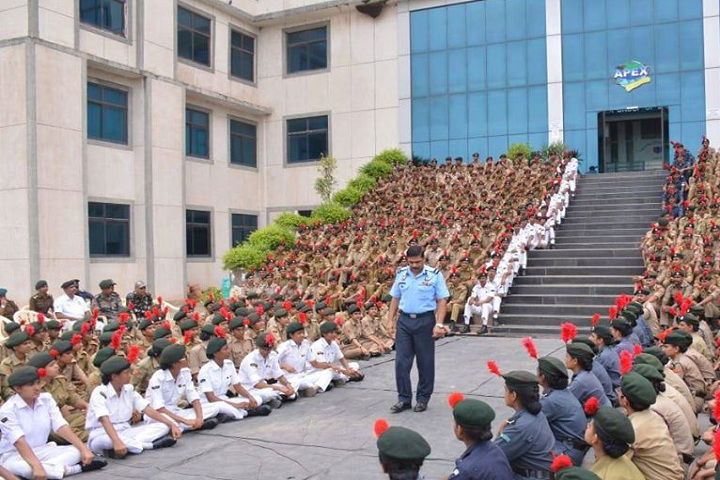 NCC Programme Apex university in Jaipur