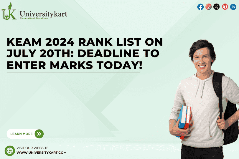 KEAM 2024 Rank List on July 20th