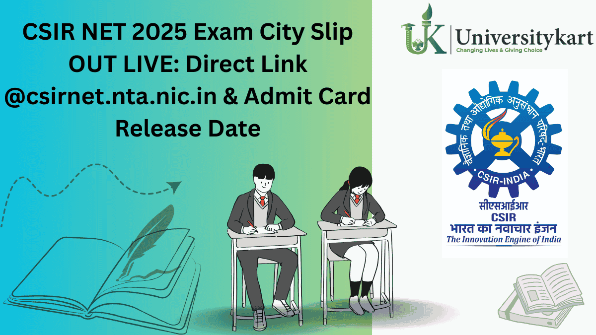 CSIR NET 2025 Exam City Slip