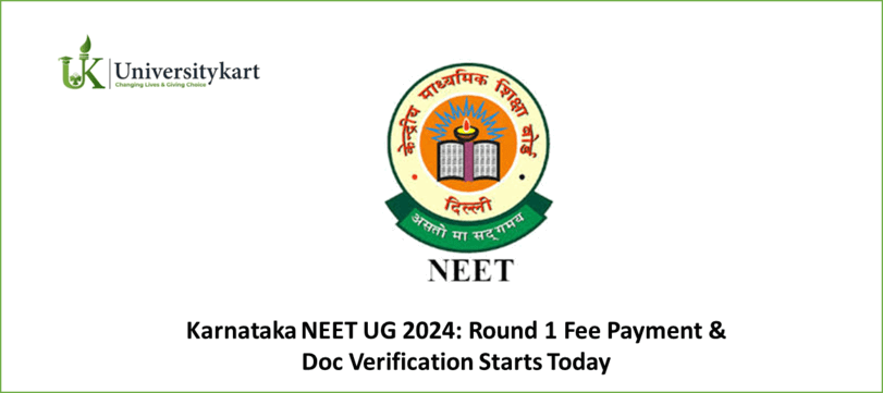  Karnataka NEET UG 2024: Round 1 Fee Payment 