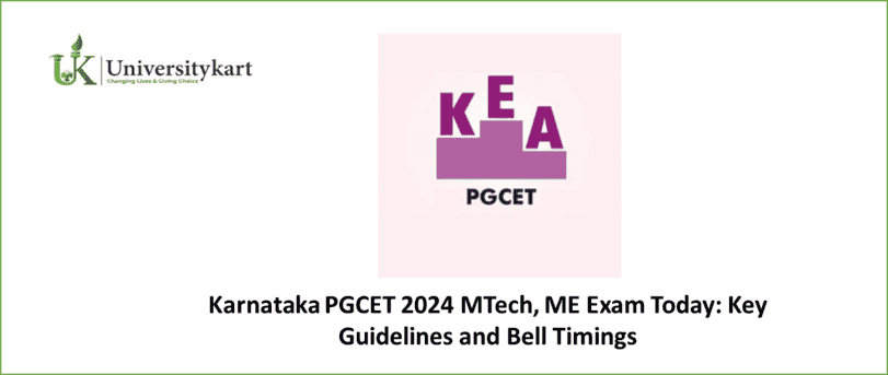 Karnataka PGCET 2024 MTech, ME Exam Today