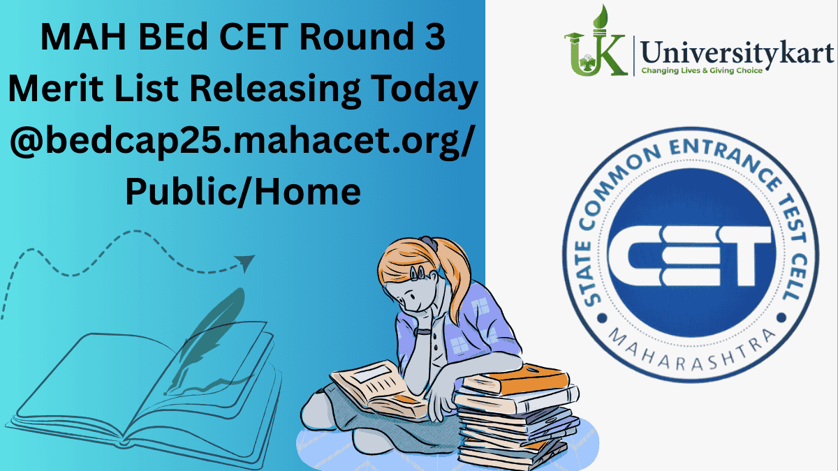 MAH BEd CET 2025 Round 3 Merit List OUT