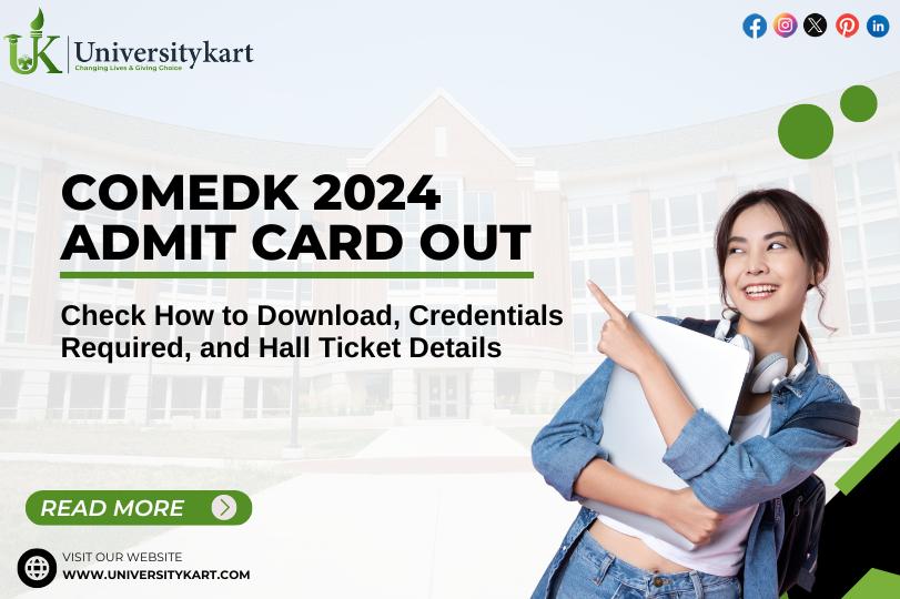 COMEDK 2024 Admit Card Out: Check How to Download, Credentials Required, and Hall Ticket Details