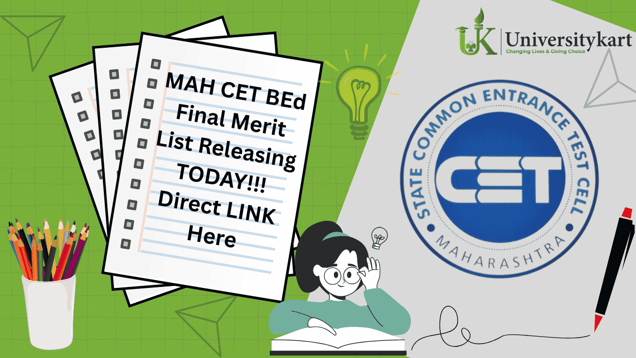 MAH CET BEd Final Merit List Today