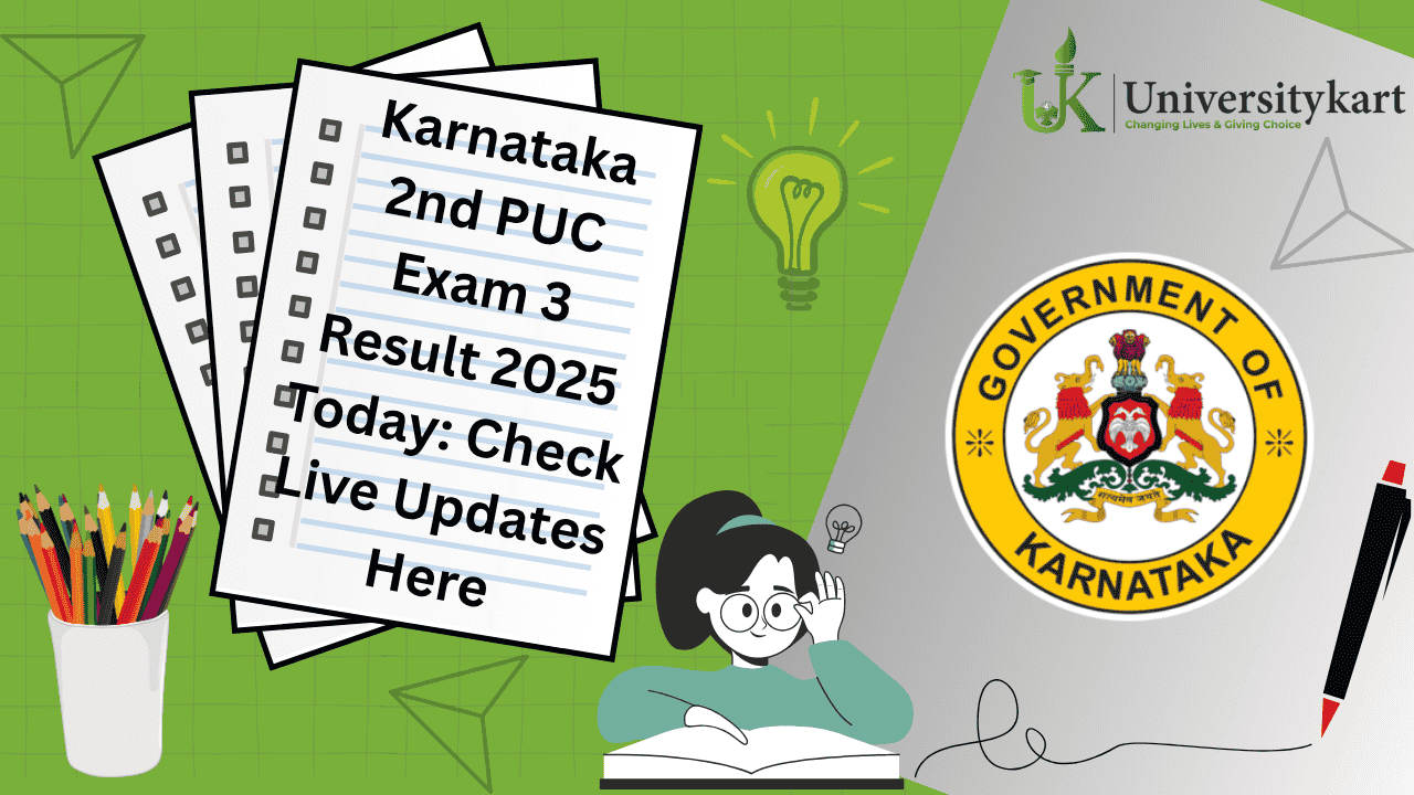 Karnataka 2nd PUC Exam 3 Result 2025 Today