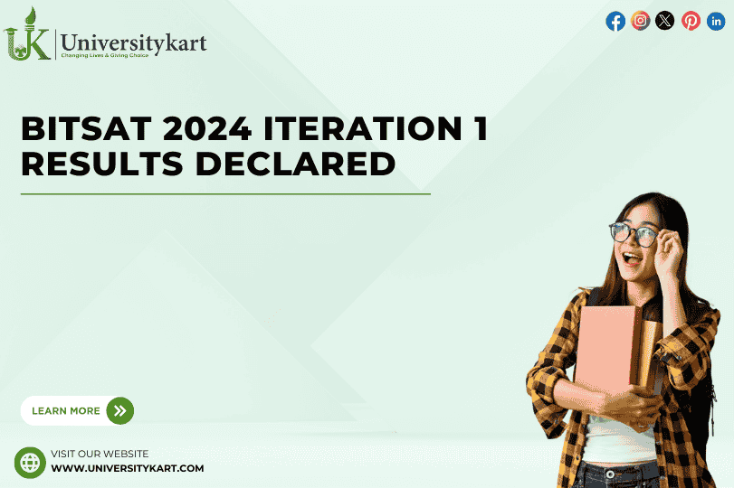 BITSAT 2024 Iteration 1 Results Declared
