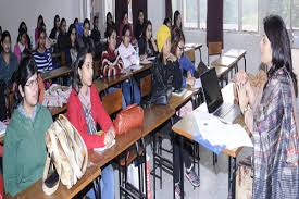 Class Room of Jesus & Mary College in New Delhi