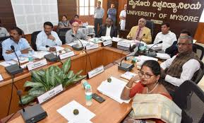 Staff Meeting at Mysore University in Mysore