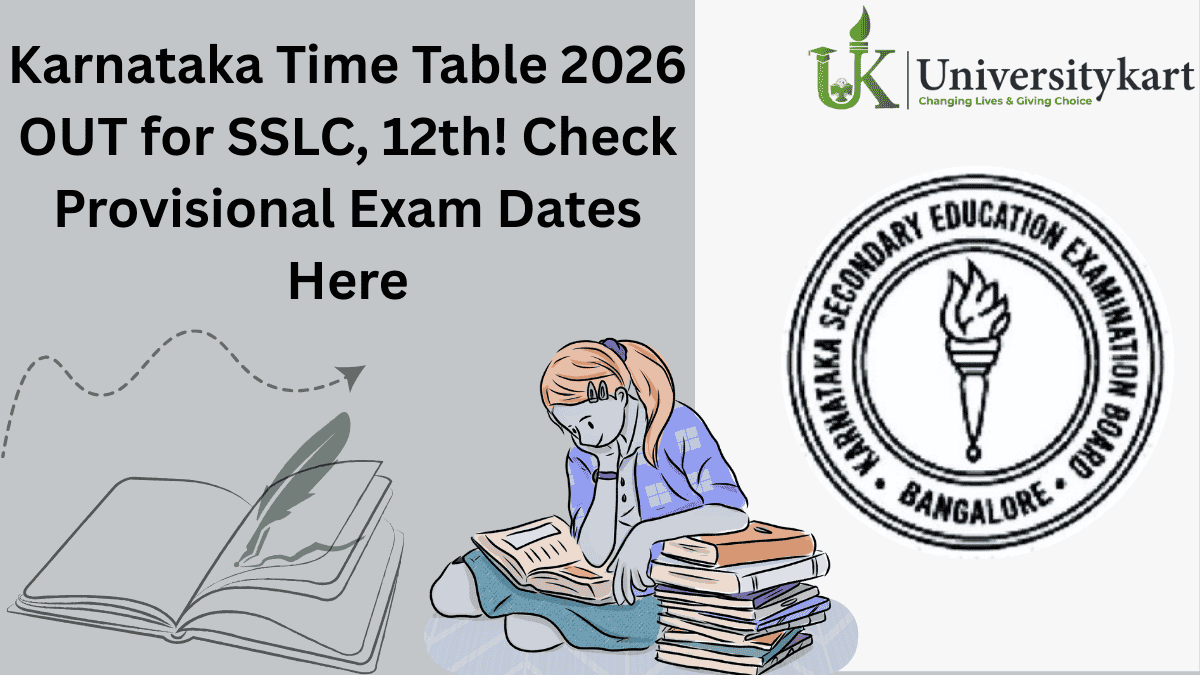 Karnataka Board Exam Time Table 2026 Released
