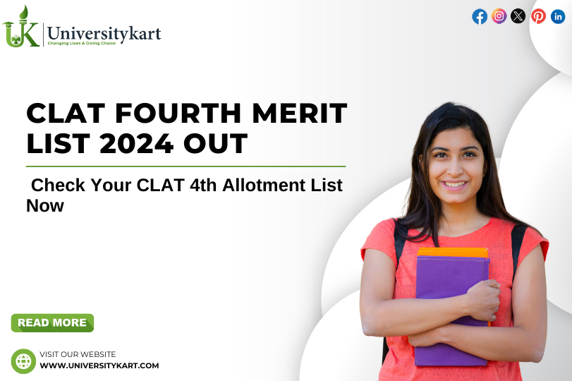 CLAT Fourth Merit List 2024 OUT