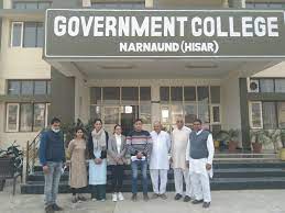 Admin Department Government College Narnaund in Hisar	