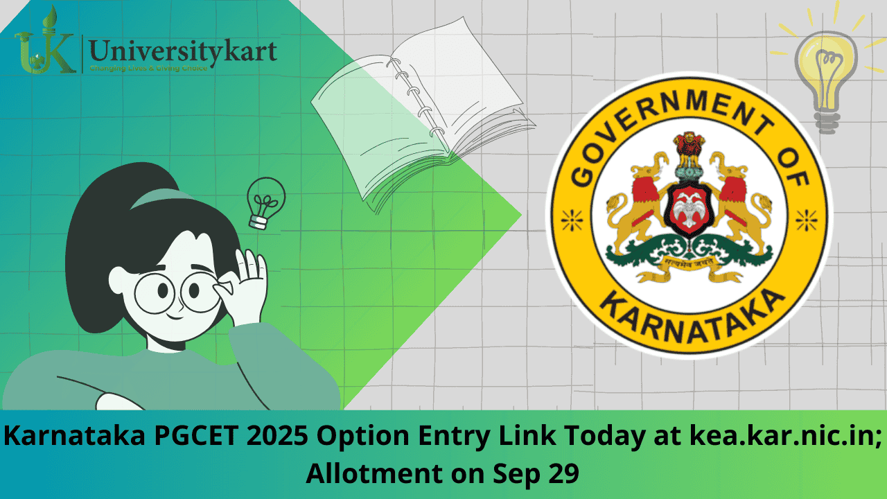 Karnataka PGCET 2025 Option Entry Link Today