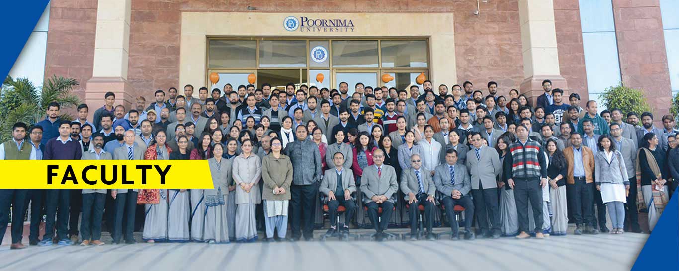 Faculty Group photo  Poornima University in Jaipur