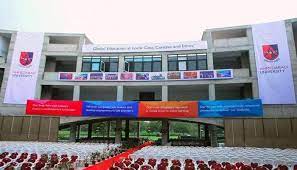 Front view  Ahmedabad University in Ahmedabad