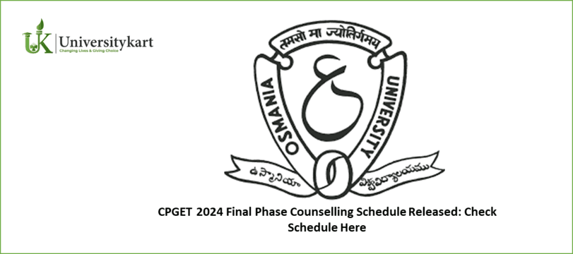 CPGET 2024 Final Phase Counseling Schedule Released