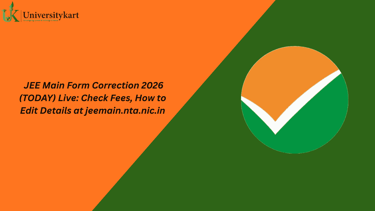 JEE Main Form Correction 2026 (TODAY) Live