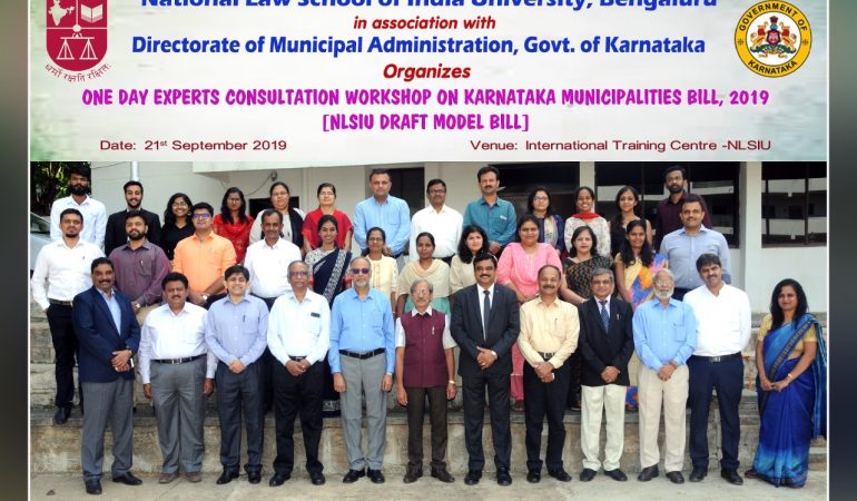 Staff at National law School of India University in 	Bangalore Urban