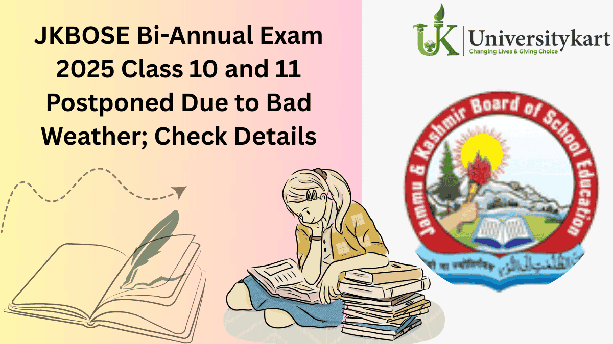 JKBOSE Class 10, 11 Bi-Annual Examination 2025 Rescheduled