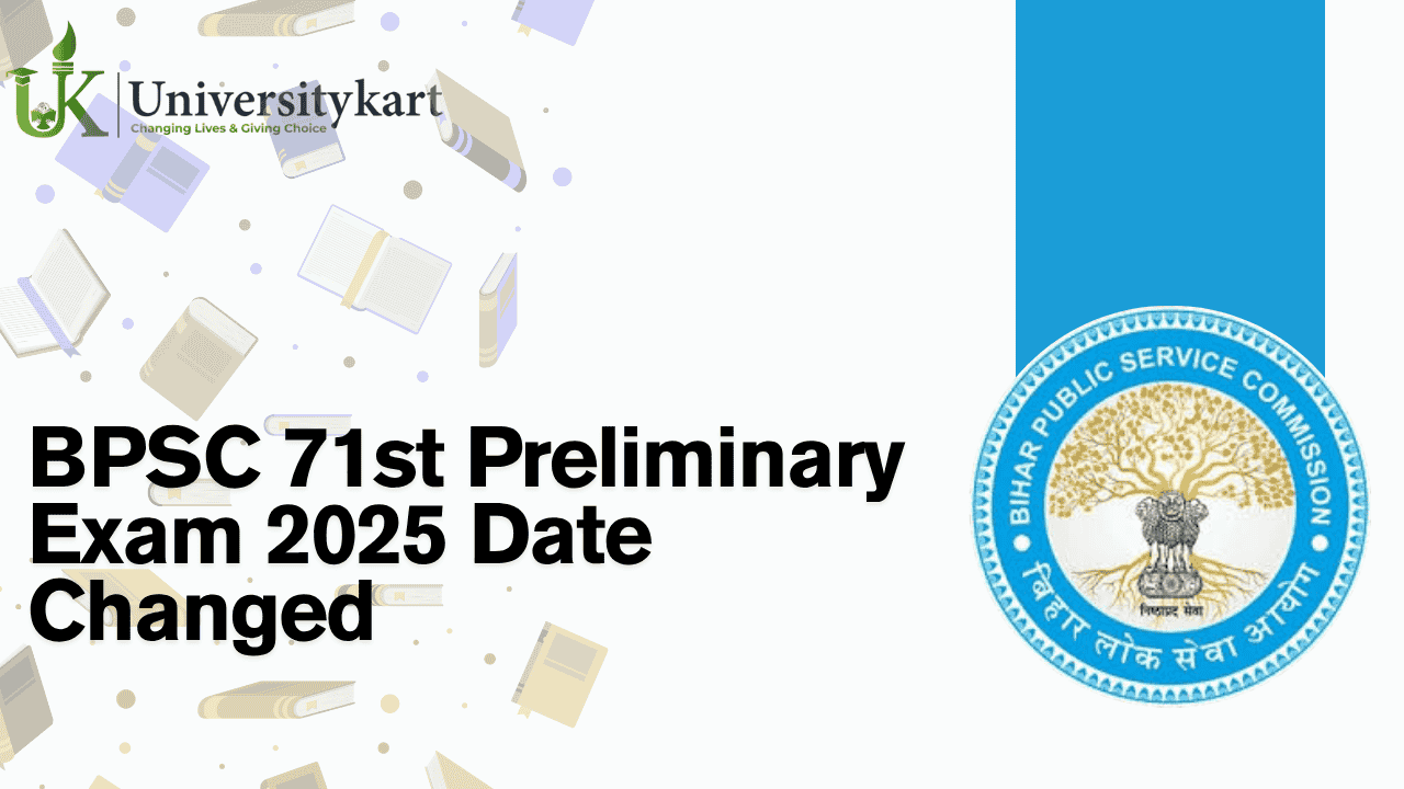 BPSC 71st Preliminary Exam 2025 Date Changed