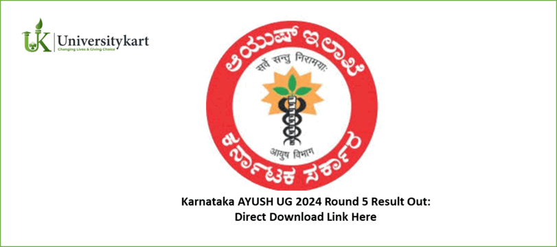 Karnataka AYUSH UG 2024 Result Out