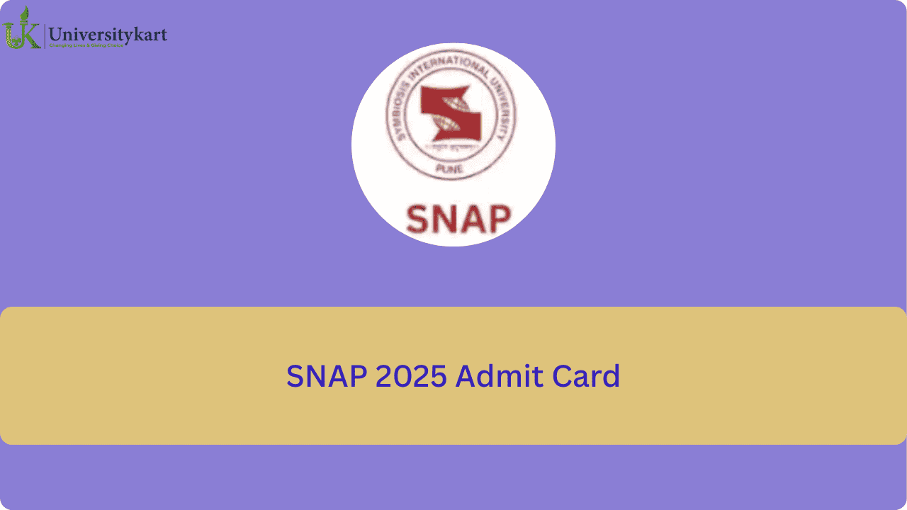 SNAP 2025 Admit Card
