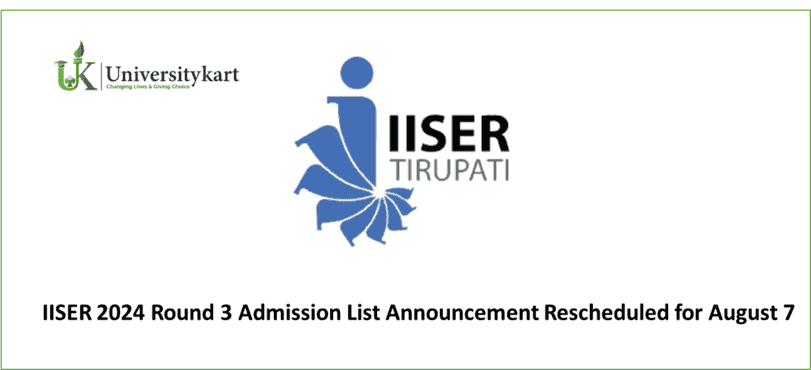 IISER 2024 Round 3 Admission List 