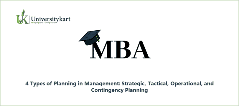 4 Types of Planning in Management