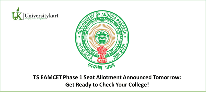 TS EAMCET Phase 1 Seat Allotment Announced Tomorrow