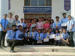 Group photo NRI Institute of Nursing in Bhopal