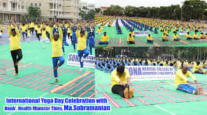 Yoga Day Celebration  Sona Medical College of Naturopathy and Yoga, Salem in Salem	