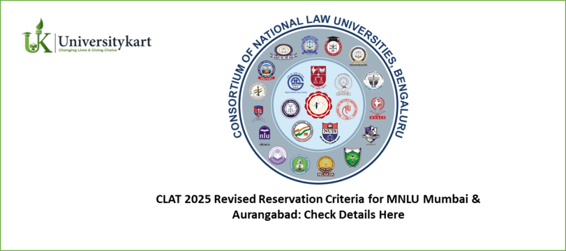 CLAT 2025 Revised Reservation Criteria for MNLU Mumbai & Aurangabad