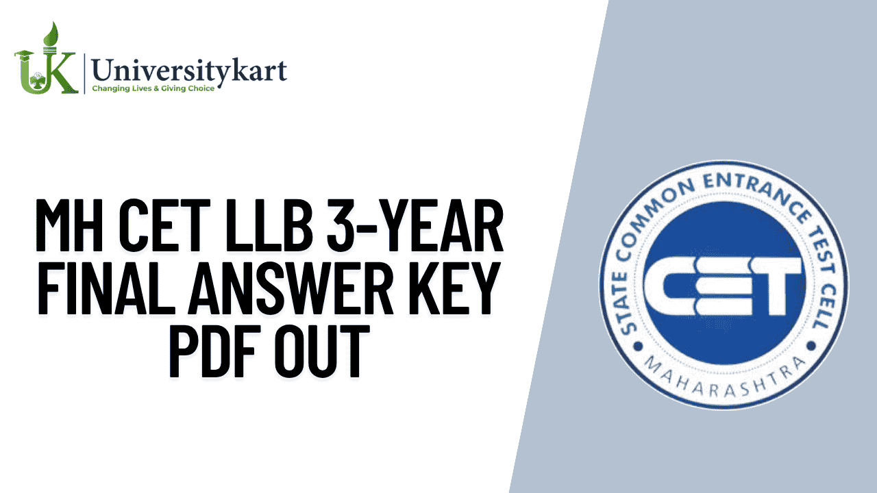 MH CET LLB 3-Year Final Answer Key PDF Out