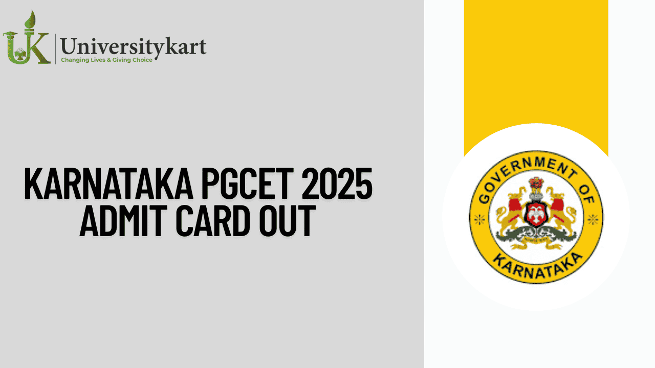 Karnataka PGCET 2025 Admit Card OUT