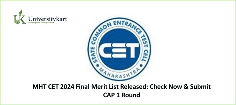 MHT CET 2024 Final Merit List Released