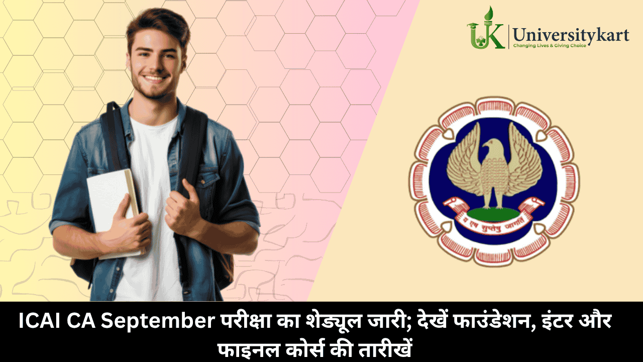 ICAI CA September Exam Schedule