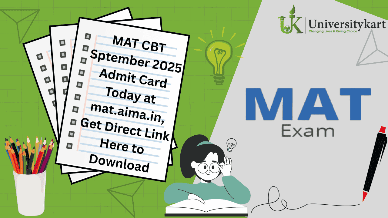 MAT CBT September 2025 Admit Card Today