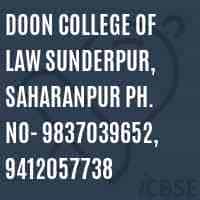 Doon College of Law logo