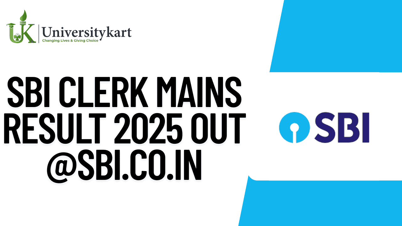 SBI Clerk Mains Result 2025 Out
