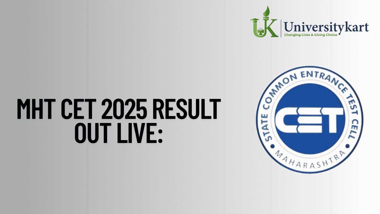 MHT CET 2025 Result Live