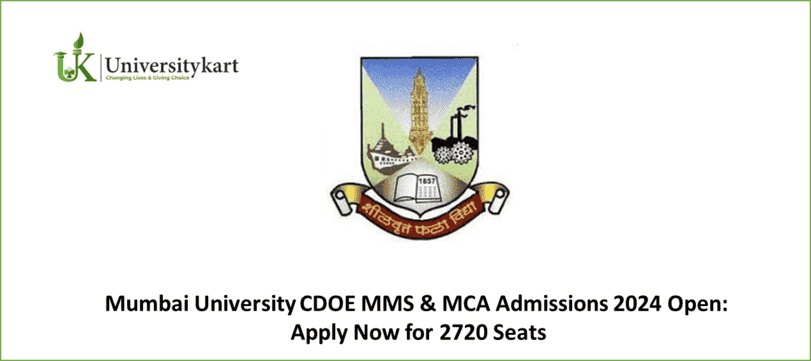 Mumbai University CDOE MMS & MCA Admissions 
