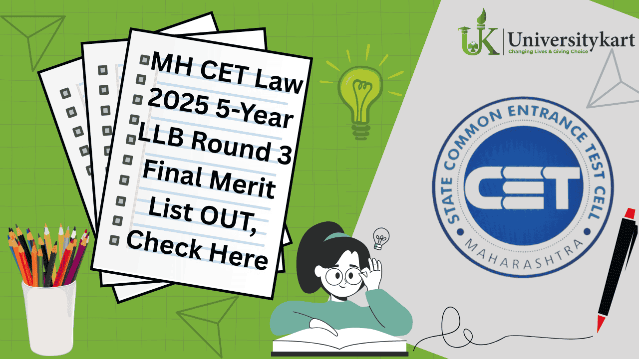 MH CET Law 2025 5-Year LLB Round 3 Final Merit List OUT